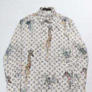 Louis Vuitton AUTH NWT Chapman Silk Shirt 2017 Runway Collection